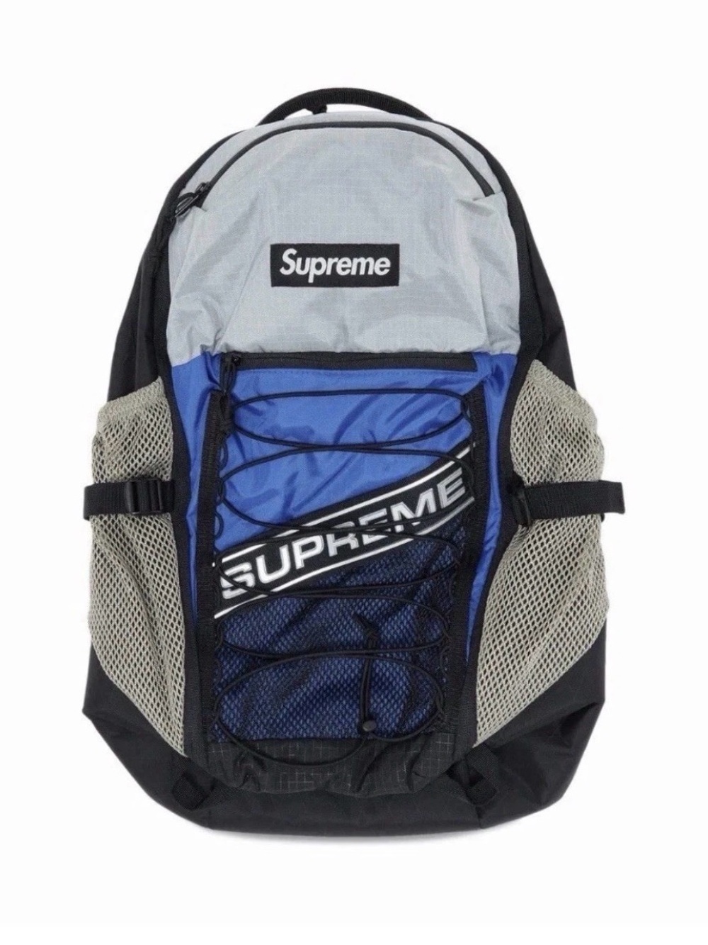 Supreme Blue and Gray Outdoor Backpack for Men 100% Authentic